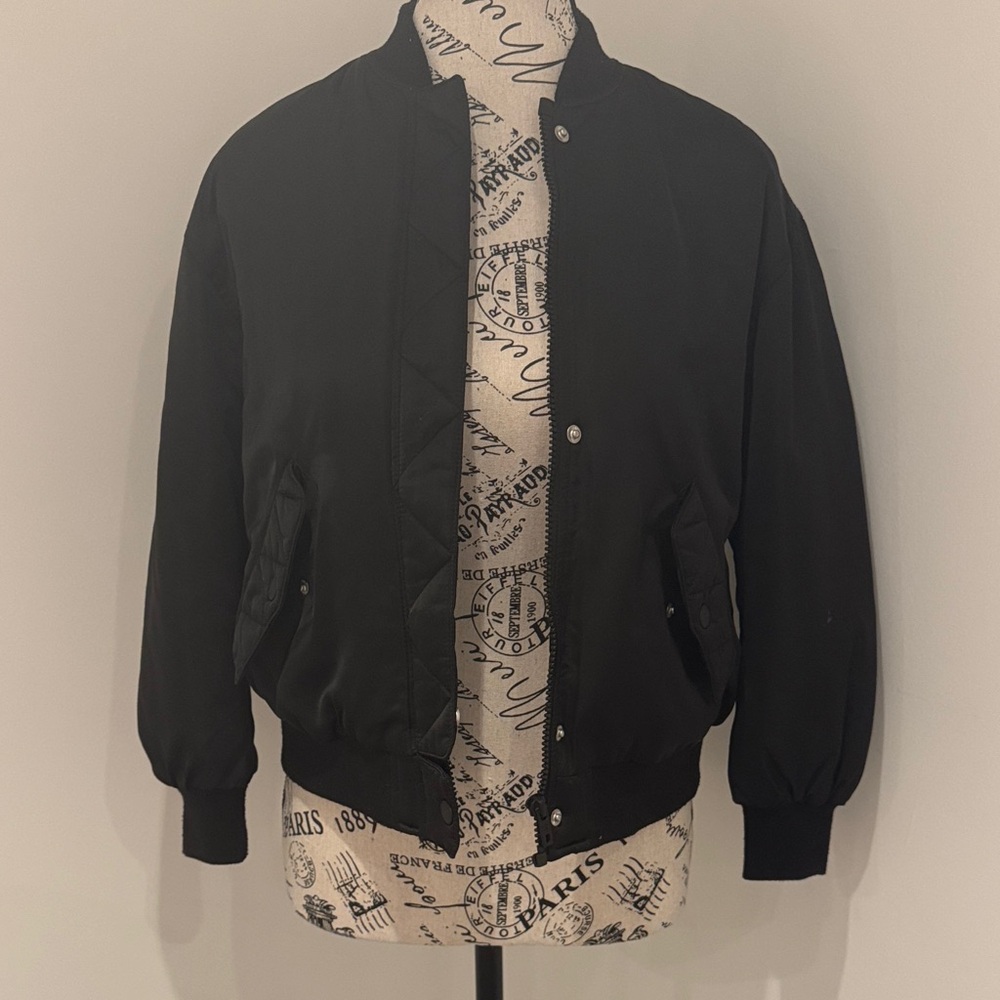 Black  girls Bomber Jacket
